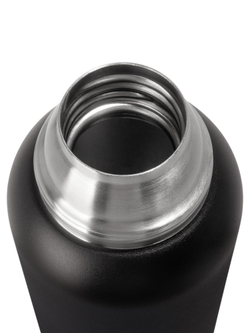 Термос Relaxika 103 (1,6 литра), черный (стикерпак "Зимний спорт")