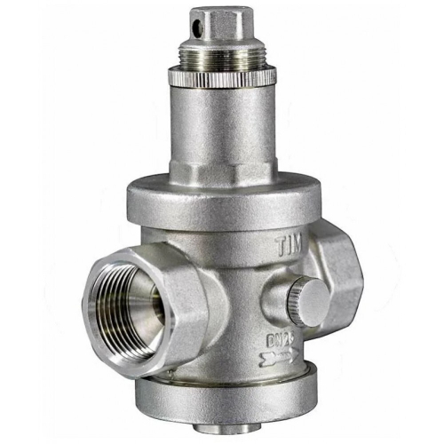 Кран с регулятором давления 1/2 под манометр ТИМ