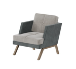 Мягкое кресло с декором из пуговиц ALDB-01L АЛДО