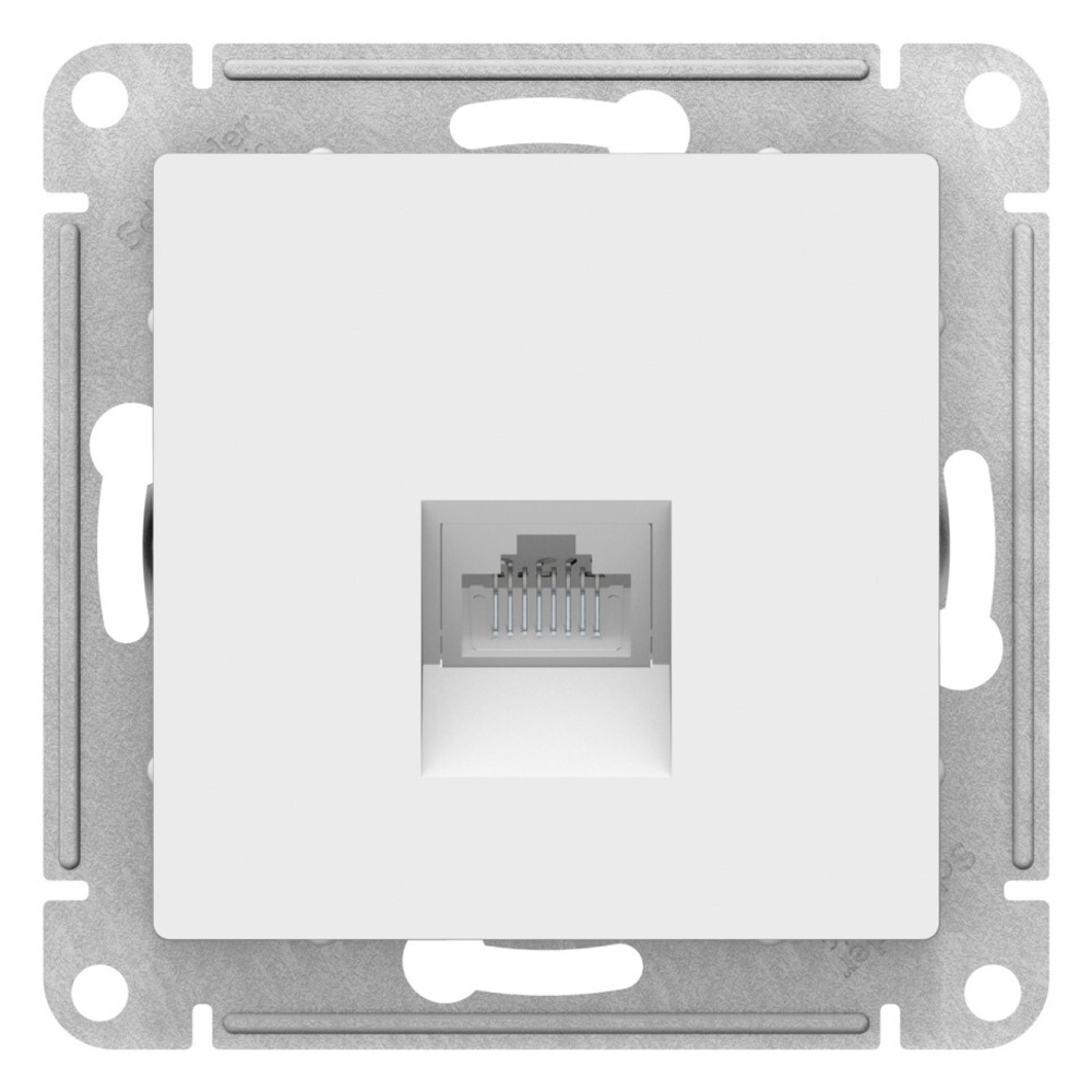 Schneider Electric AtlasDesign Розетка компьютерная RJ45, категория 5Е (белый)