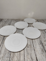 Блюдце стеклокерам 14смGD55 WHITE 719313