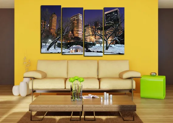 Модульная картина "Морозы в Нью-Йорке"