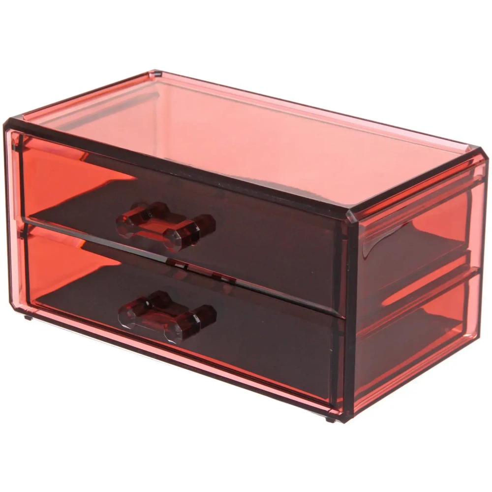 Органайзер для хранения «САНТОРИЯ», цвет винный, 2 отделения, 19*10*9,2см (коробка)