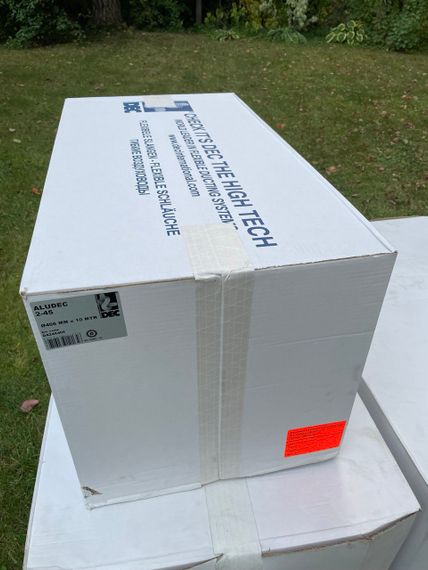 ALUDEC 245 (DA245) 406мм x 10м Неизолированный гибкий алюминиевый воздуховод (Нидерланды)