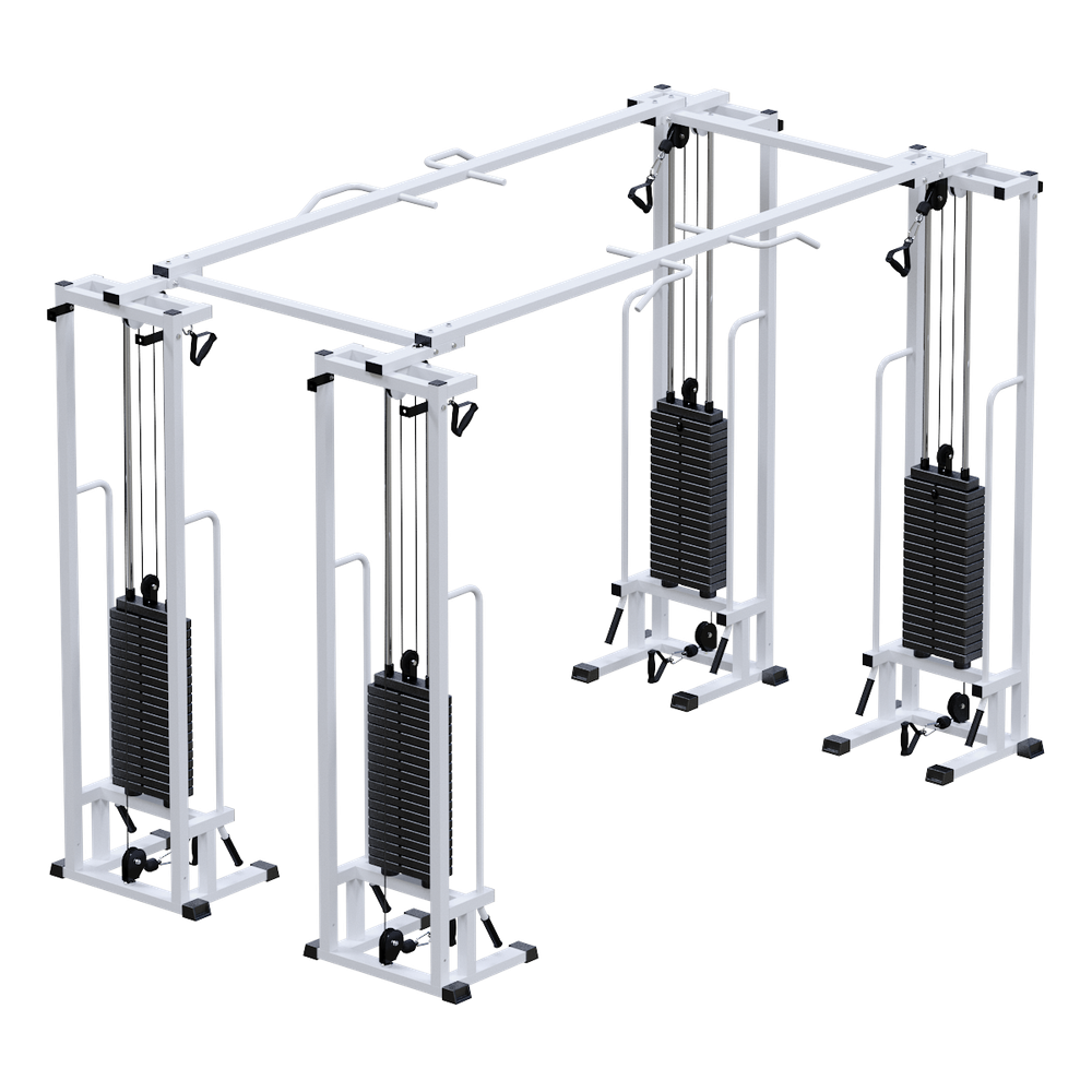 Двойной кроссовер на базе реабилитационного тренажера (стек 4х100кг)