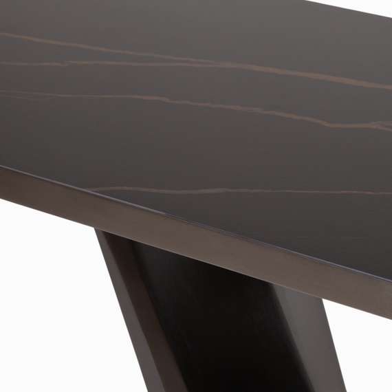 Консоль Optional 150х85 см, черная керамика