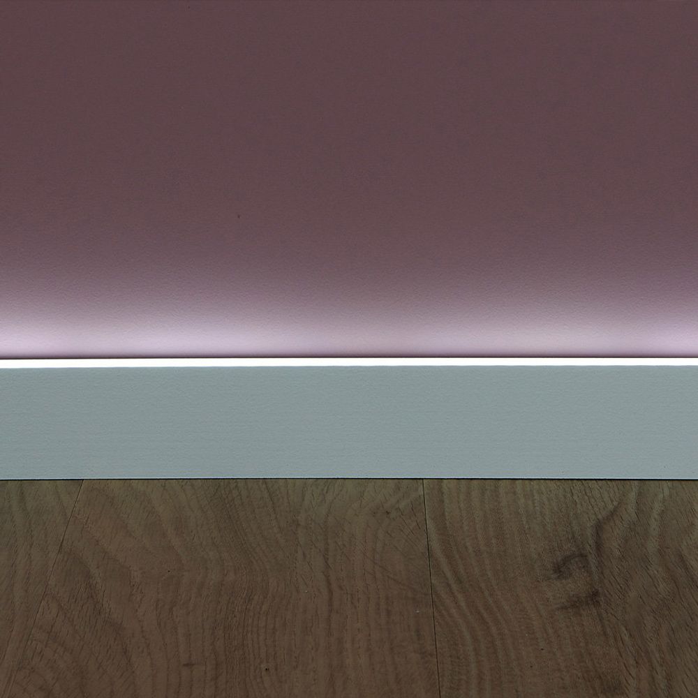 Плинтус для скрытого освещения Wallstyl, 2000x23x80 мм