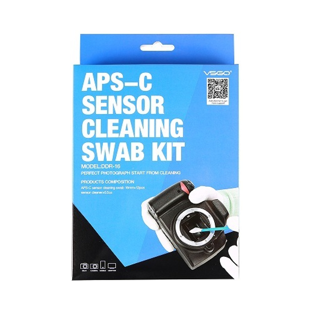 Швабры для чистки матриц VSGO APS-C Sensor Cleaning Swab Kit DDR-16