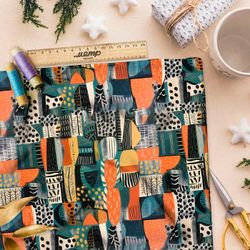 Ткань Ниагара Софт лесная эклектика