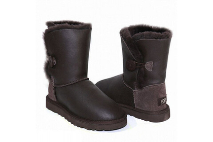 UGG Bailey Button Metallic Chocolate