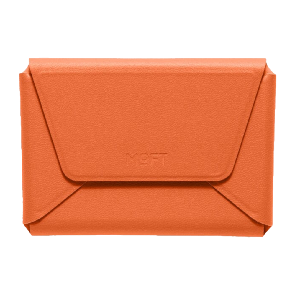 Кожаный чехол-бумажник MagSafe с подставкой MOFT Snap Field Wallet Картхолдер из веганской кожи. Вмещает до восьми карт. Есть RFID-защита, небольшое отделение для купюр и кармашки для SIM-карты и устройства её извлечения