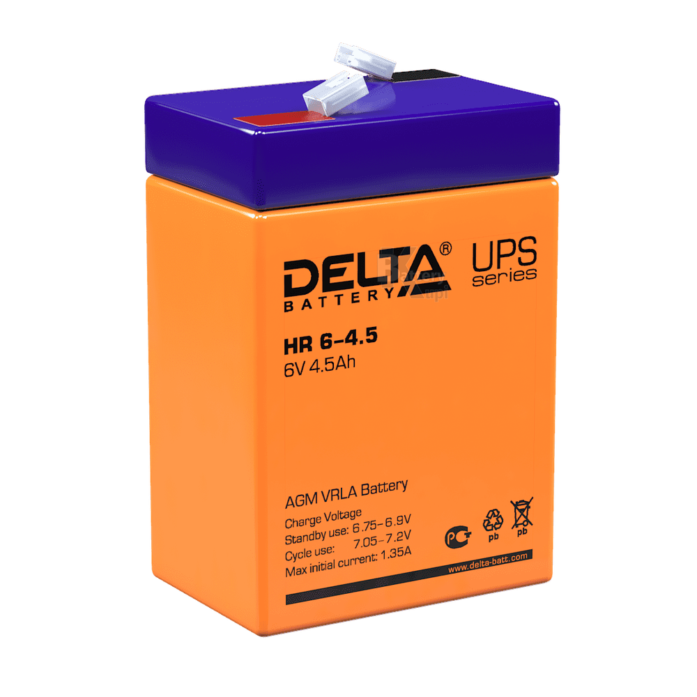 Аккумулятор Delta HR 6-4.5 (AGM)