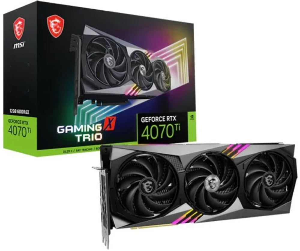 Видеокарта MSI GeForce RTX 4070 Ti GAMING X TRIO (RTX 4070 Ti GAMING X TRIO 12G)
