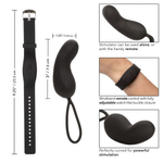Черное виброяйцо 7,5см с браслетом-пультом California Exotic Novelties Wristband Remote Curve SE-0077-41-3