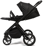 Детская коляска Peppy Monaco 2 в 1 Black (черный), рама черная матовая