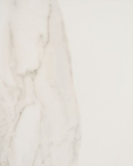 Стол круглый Терралино D90 верх керамика белый матовый, основание металл латте