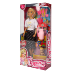 Кукла 29см София, руки и ноги сгиб, малыш пьет и писает, акс, кор (Карапуз)