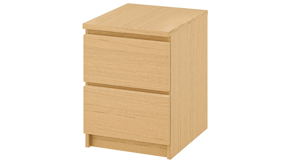 Комод MALM Бук Бавария 0381 PR (2 ящика) 40*48*55 см, Бук Бавария   Фиеста