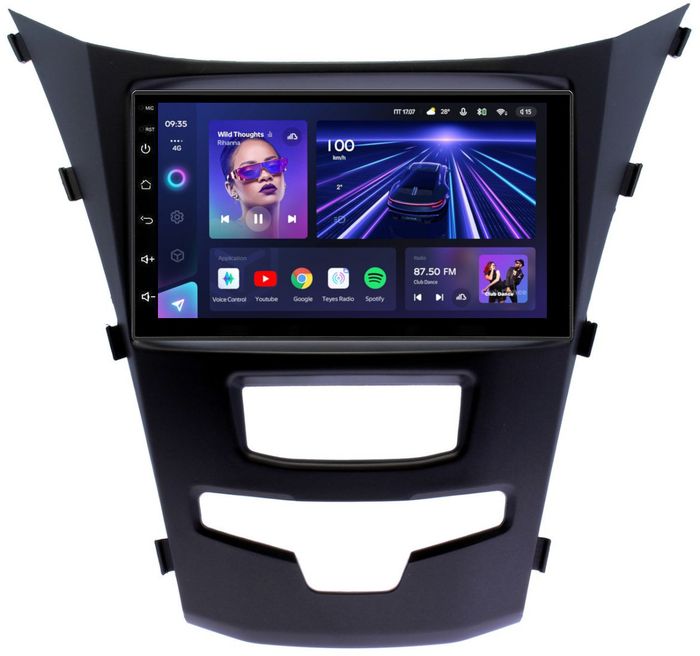 Магнитола для SsangYong Actyon II 2013-2021 - Teyes CC3L дисплей 7" IPS на Android 10, CarPlay, 4G SIM-слот