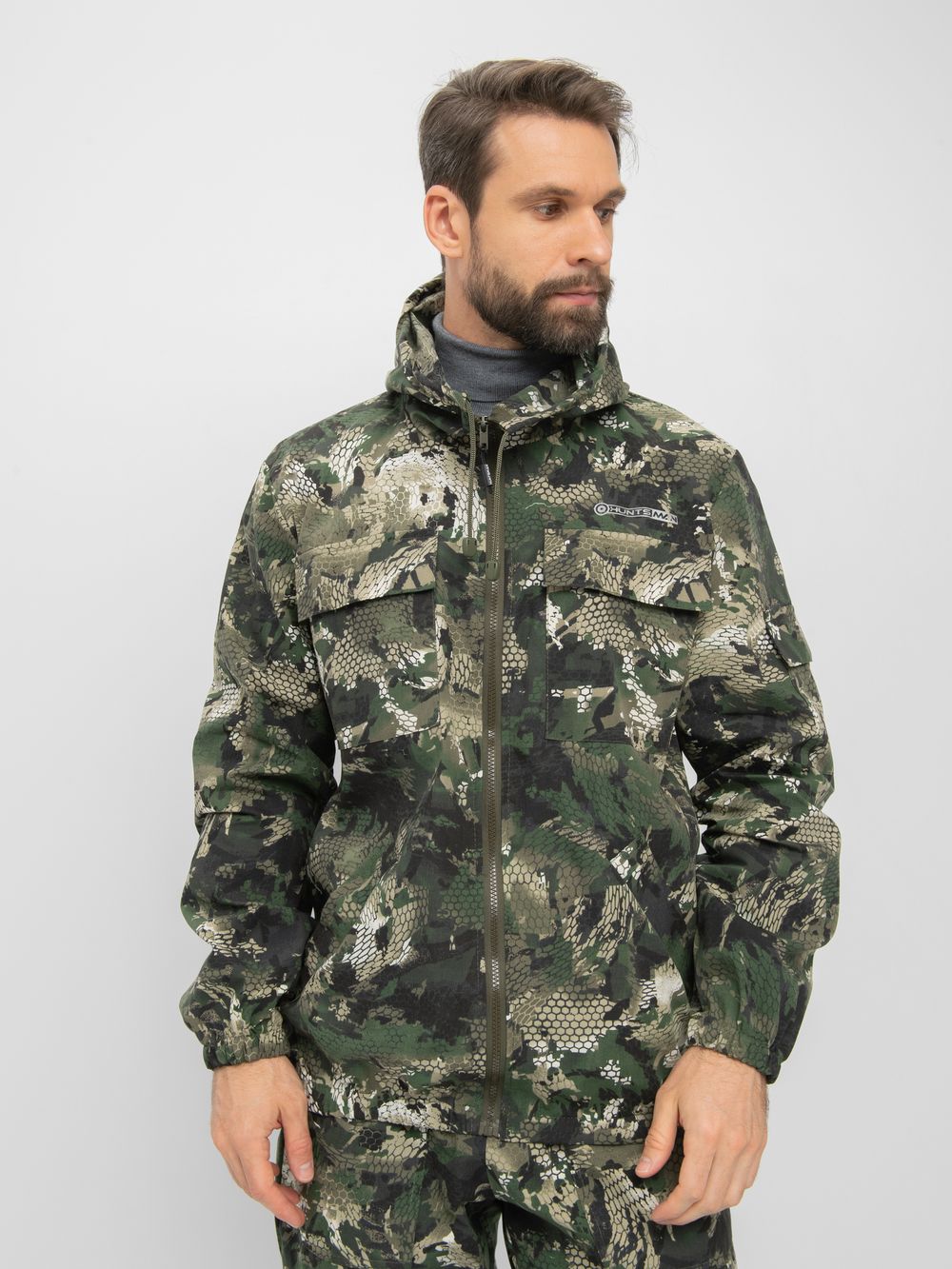 Костюм летний Стрелок ткань Сорочка цвет Зеленый питон