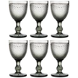 НАБОР БОКАЛОВ ДЛЯ ВИНА "ГРАНАТ" 6ШТ. СЕРИЯ "MUZA COLOR" 300МЛ. / В=17 СМ (КОР=4НАБ.)