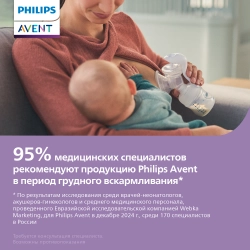 Соска силиконовая Philips Avent 2шт 4 поток SCY964/02