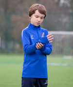 Джемпер тренировочный CAMP Training Top 1/4 Zip, синий, детский