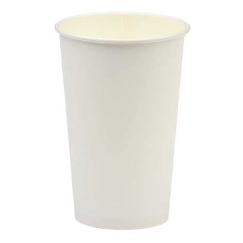 Бумажный стакан 400мл. БЕЛЫЙ (БЕЗ ПЕЧАТИ), 1000шт/кор. Лига пак