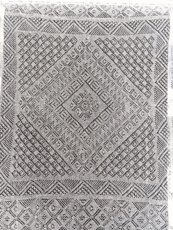 Оренбургский пуховый платок-паутинка А110-01 белый отбеленный