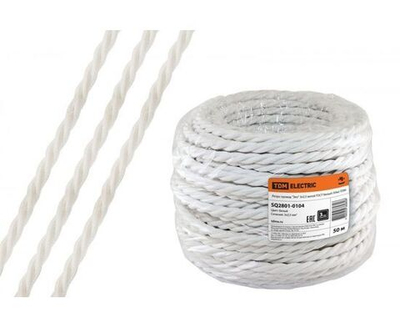 Ретро провод Эко 3х2,5 витой ГОСТ белый TDM (50м)
