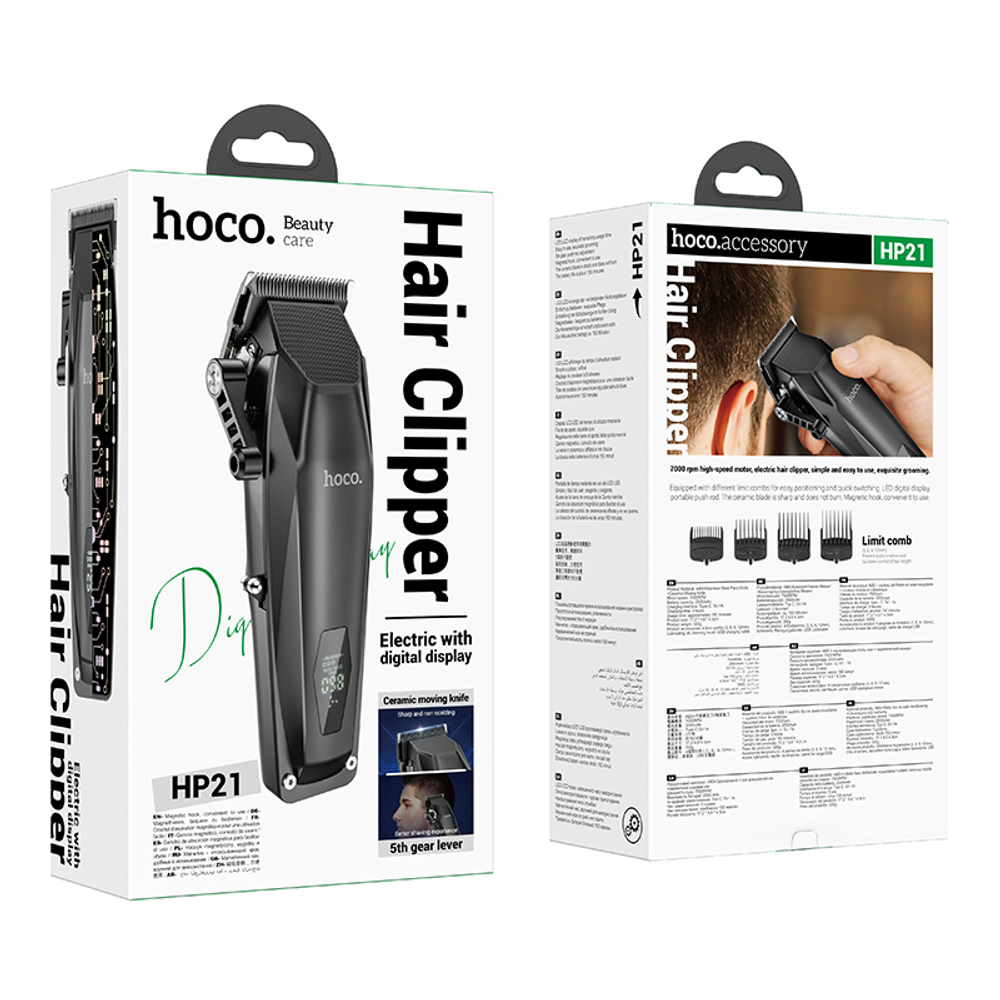 Машинка для стрижки волос HOCO HP21 (черный)