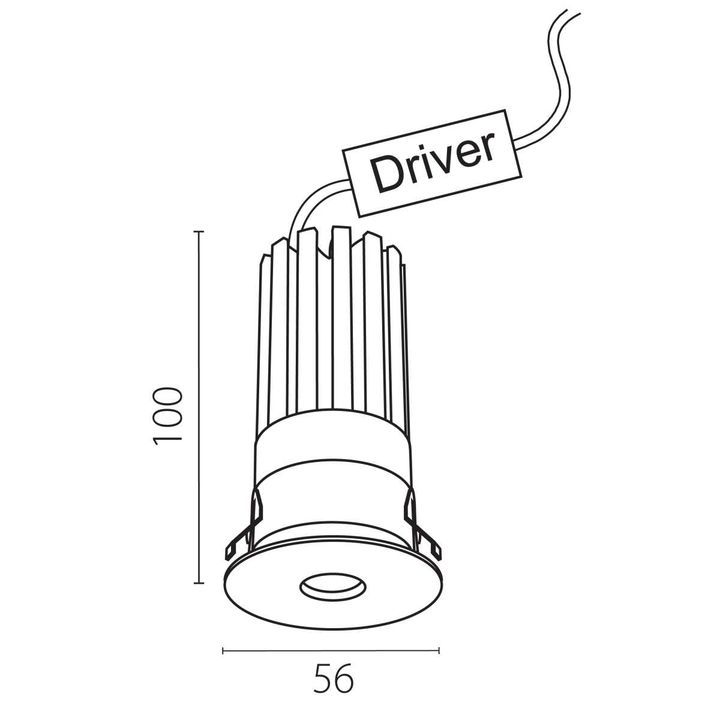 Светильник светодиодный встраиваемый Spira Slim Lightstar 074446