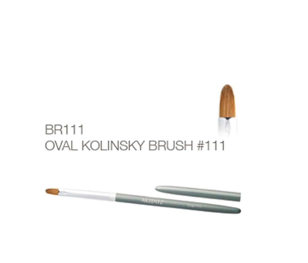 OVAL KOLINSKY BRUSH #111/кисть для нанесения геля