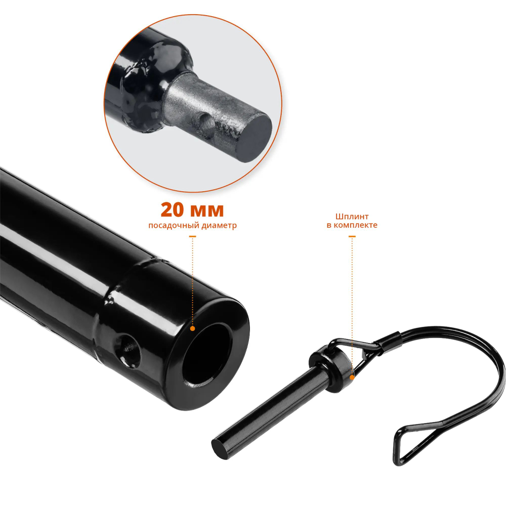 Удлинитель шнека для мотобуров BURAN PLUS-1000, 1000 мм