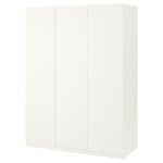 Распашной шкаф PAX FORSAND IKEA (трехсекционный) с полками (комбинация) (белый)  150*60*220