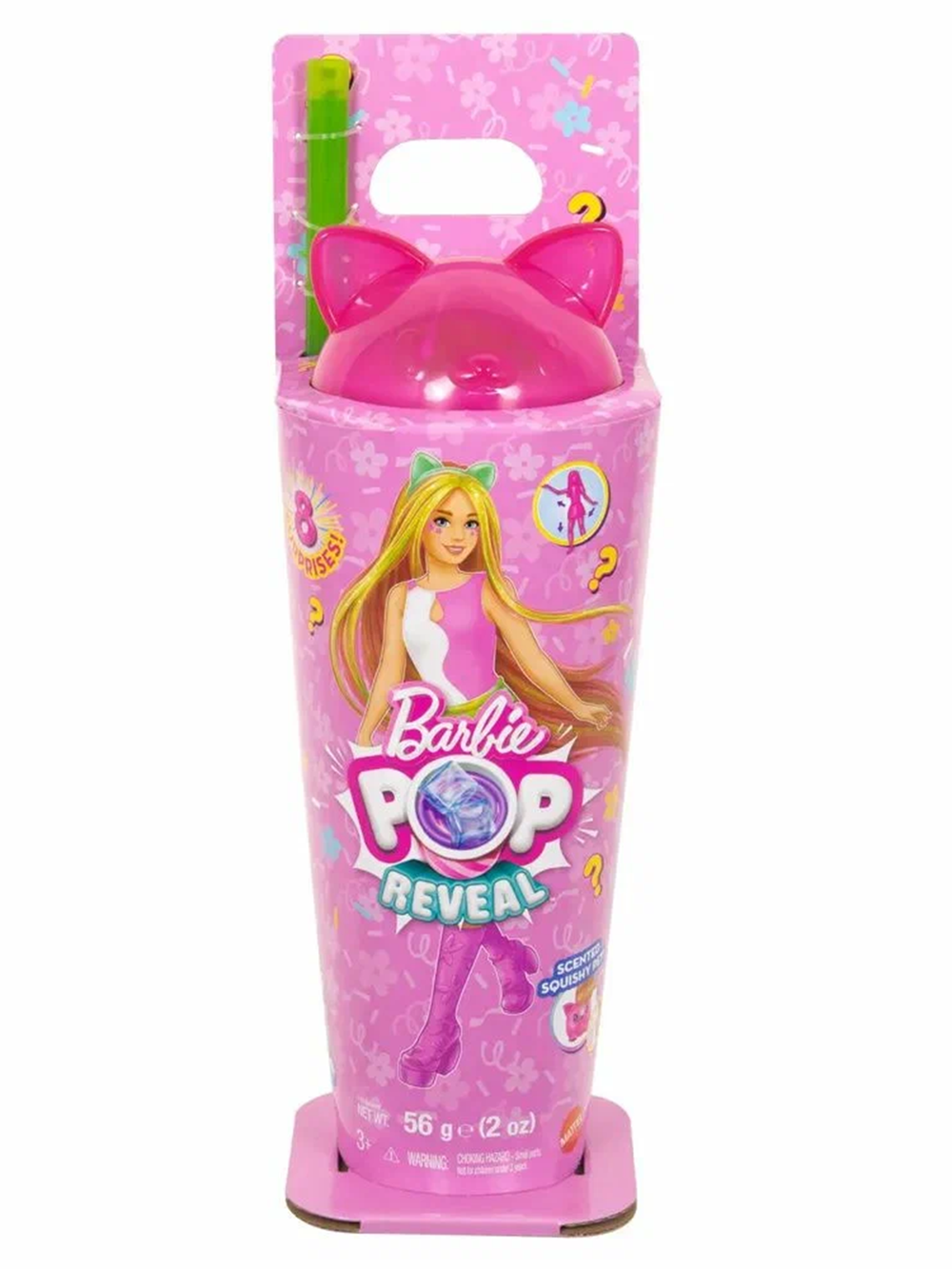 Кукла Барби Розовый кот JCN88 Pop Reveal Shake
