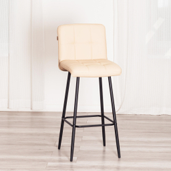 Барный стул  Medeo/Медео экокожа , бежевый, 45х56х113 см