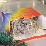 Гирлянда электрическая "Бахрома" ш3м*в30/50см 120 ламп LED, 8 режимов, мультицвет