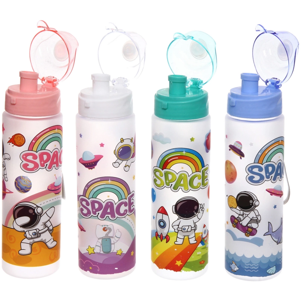 Бутылка питьевая пластиковая 700мл «Космос», микс цветов