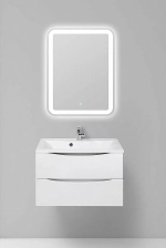 Тумба с раковиной Belbagno MARINO 75 подвесная Bianco Opaco