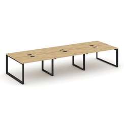 Style Project Рабочая станция двухсторонняя SN-59O.DRS-071 Тиквуд Светлый/Металл Черный/Черный Заглу