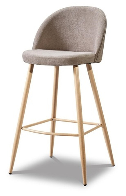 Барный стул 373B бежевый/дерево