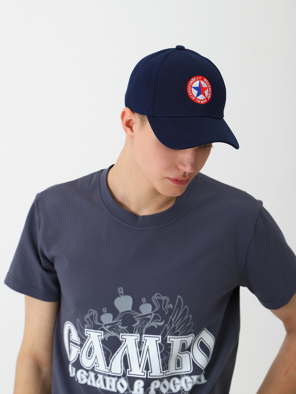 Бейсболка САМБО темно синяя