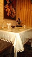 Прозрачная скатерть на кухонный стол 140х260 см