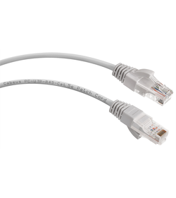 Cabeus PC-UTP-RJ45-Cat.5e-5m-LSZH Патч-корд U/UTP, категория 5е, 2xRJ45/8p8c, неэкранированный, серый, LSZH, 5м