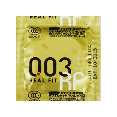 Супер тонкие презервативы облегающей формы OKAMOTO Real Fit №3 (3 шт.) (Цвет: прозрачный)