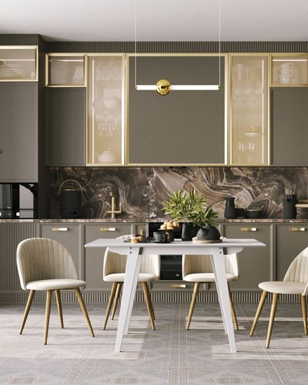 Стол обеденный GUDI 120*75 белый