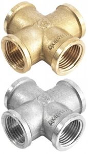 Крестовины латунные Stout с внутренней резьбой