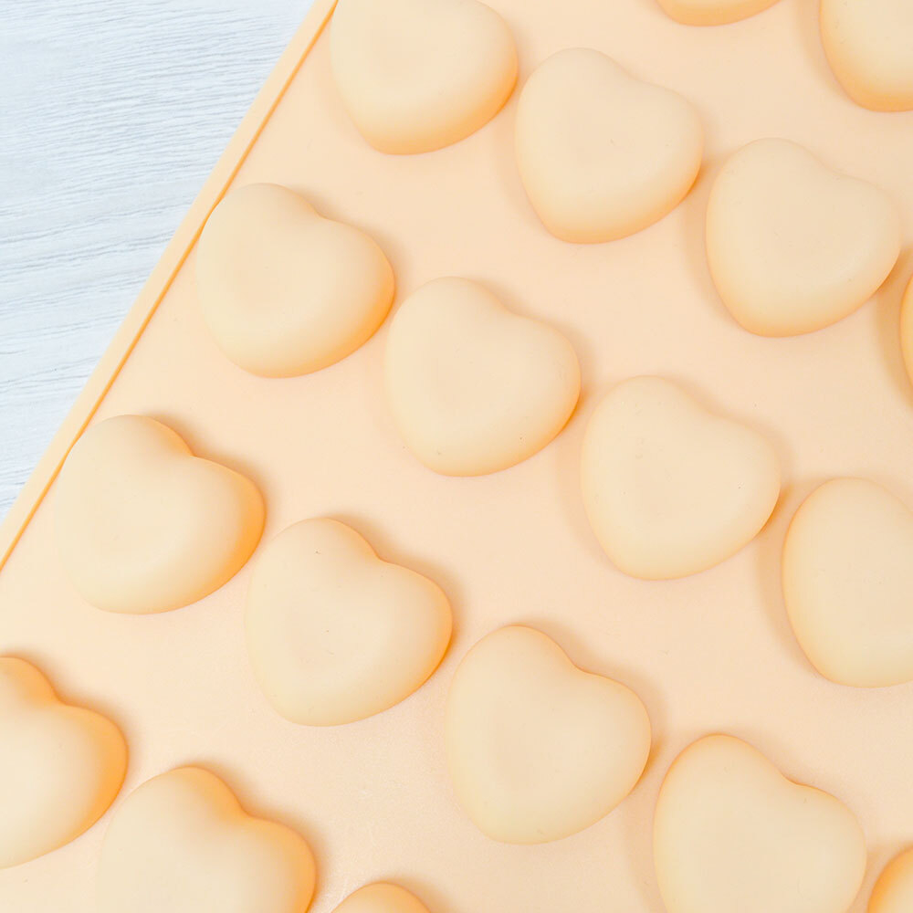 Форма для конфет, мармелада, льда 35 ячеек "Perfetto" сердце, силикон