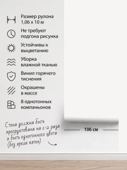 Обои Gamma винил на флизелине штукатурка молочная, метровые, для спальни (Moda Interio, 40125-09)